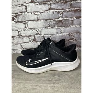 Nike Quest 3 Running Black Mesh Synthetic White Lace Up Shoes Men Sz 11M US/45EU